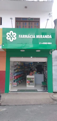 Fachada da Farmácia Miranda em Jacobina